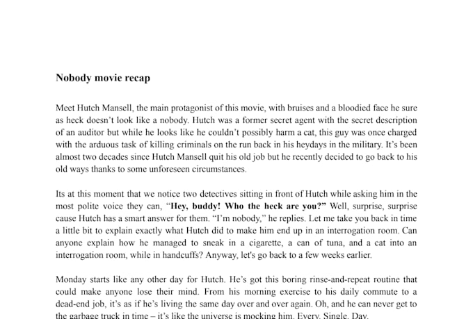 be your creative movie and anime recap script writer